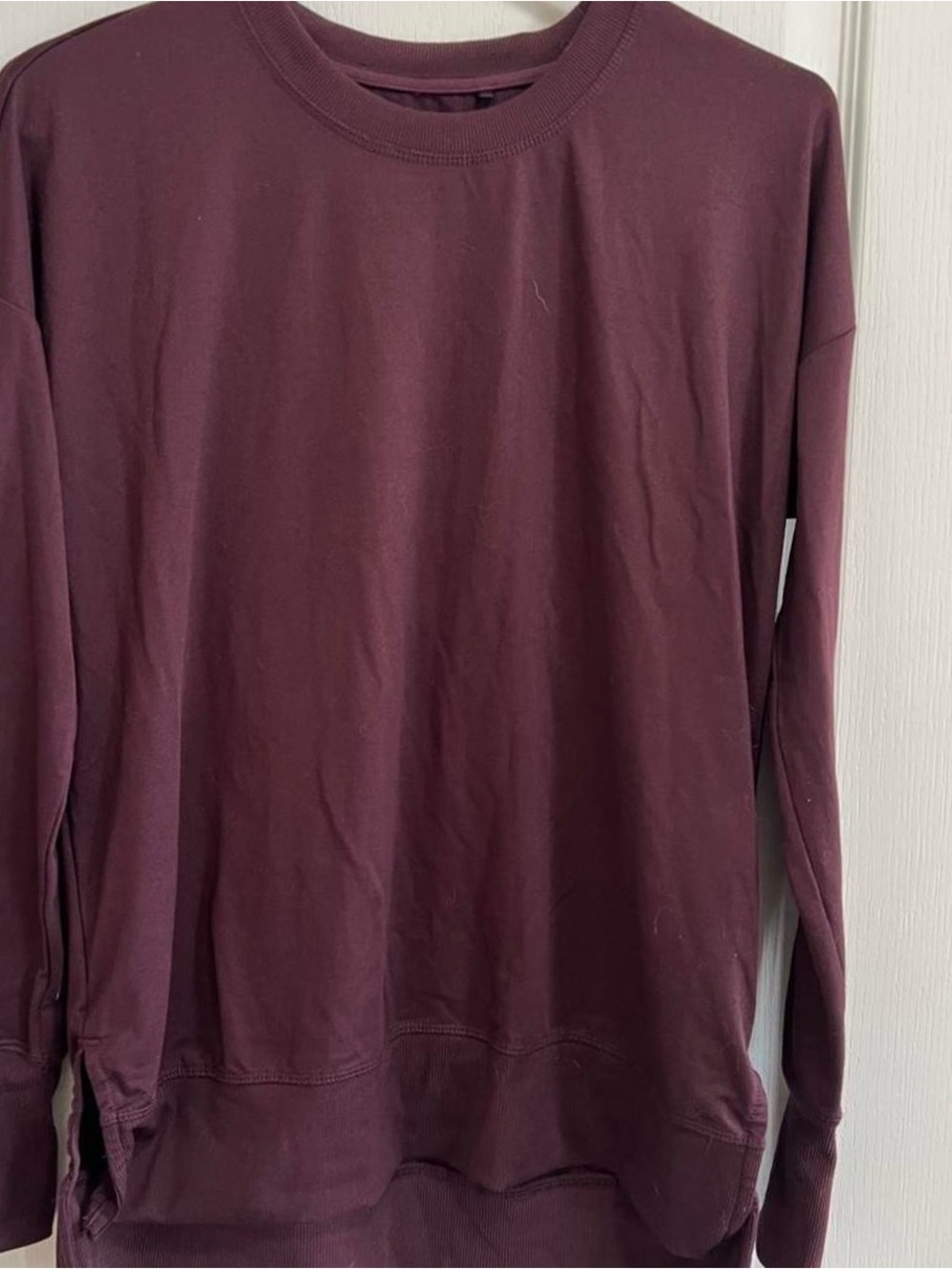 Bench. Men's Deep Plum Logo Sweatshirt
